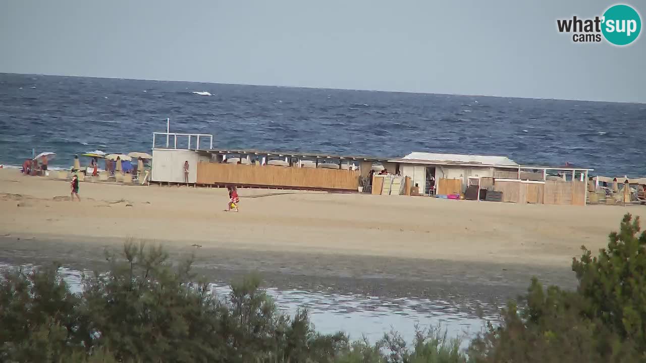 Webcam Chia – Vue en direct de la plage Su Giudeu