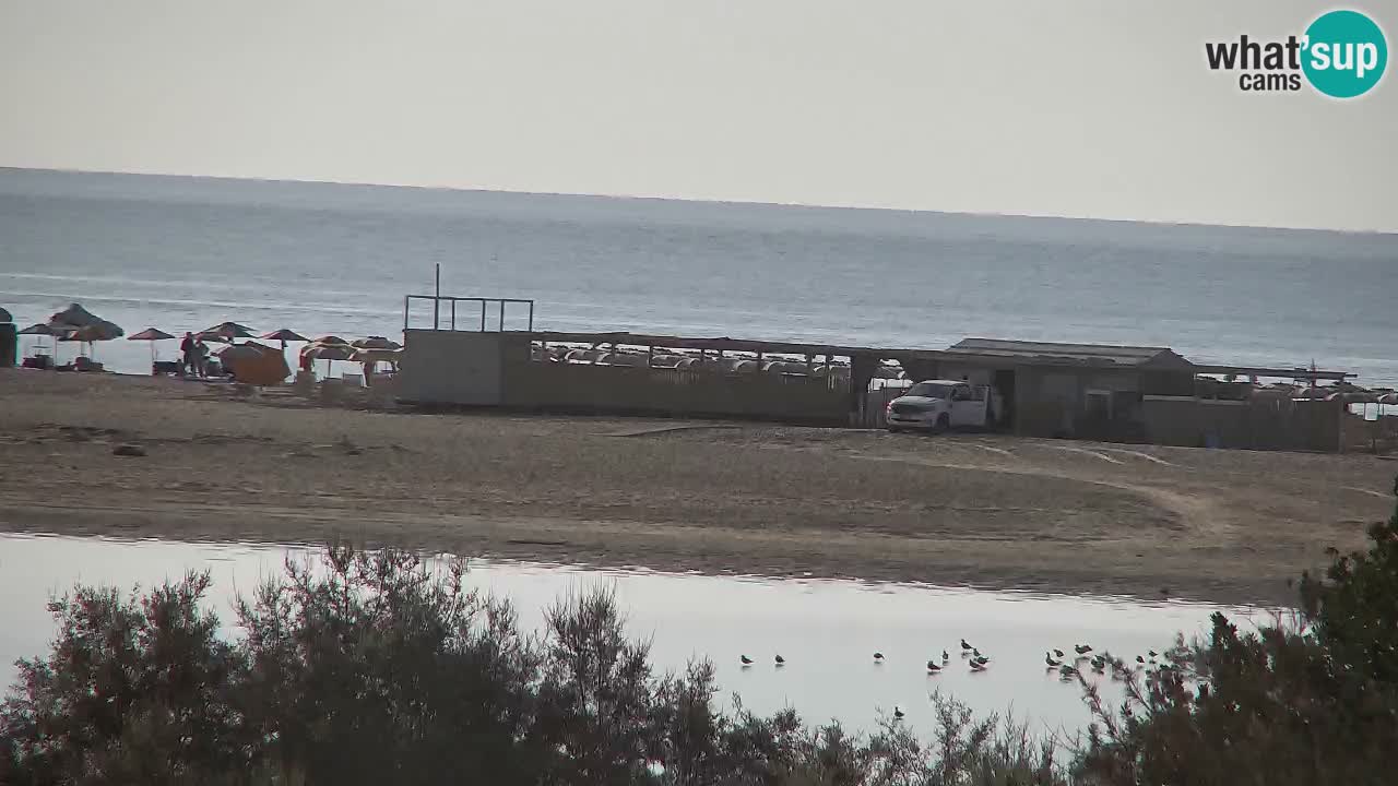 Webcam Chia – Vue en direct de la plage Su Giudeu