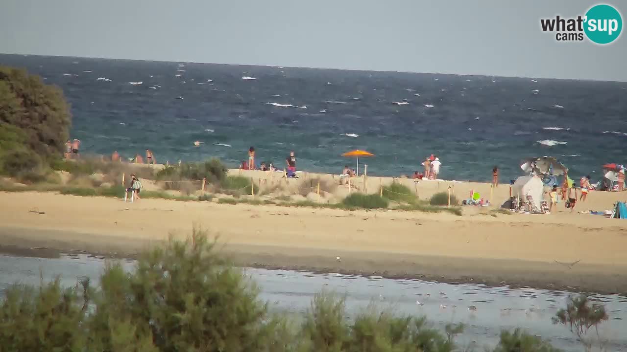 Webcam Chia – Vue en direct de la plage Su Giudeu