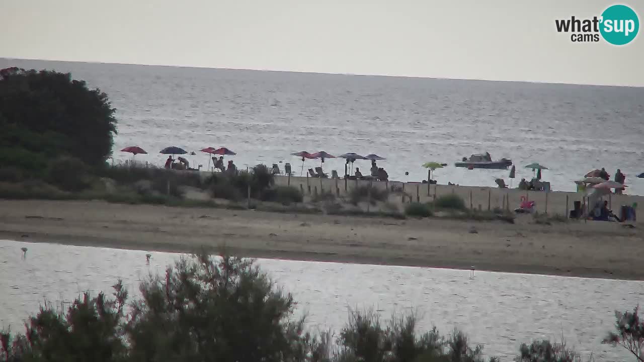 Spletna kamera Chia – Pogled v živo na plažo Su Giudeu