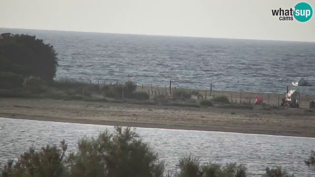 Webcam Chia – Vue en direct de la plage Su Giudeu