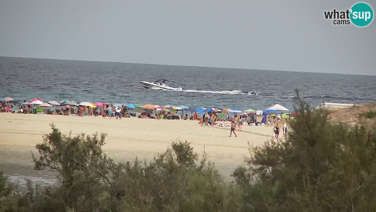 Webcam Chia – Vista en directo de la playa Su Giudeu