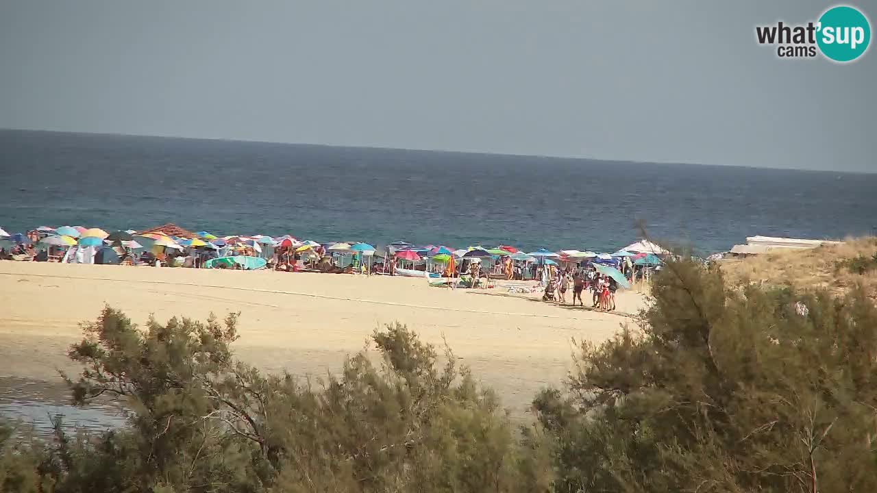 Webcam Chia – Vue en direct de la plage Su Giudeu