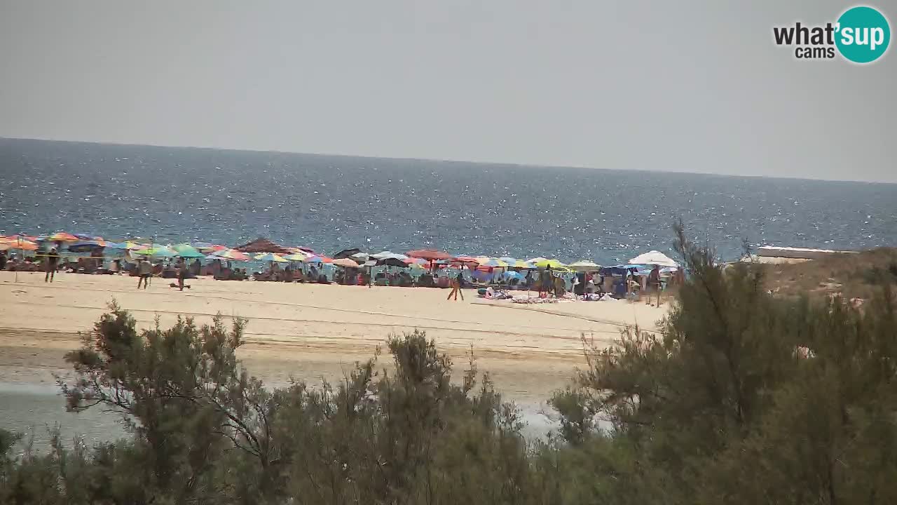 Webcam Chia – Vista en directo de la playa Su Giudeu
