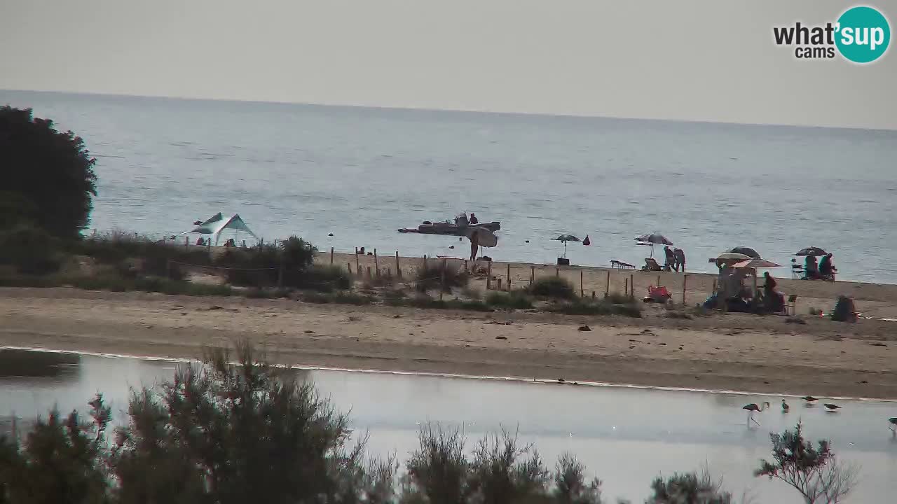 Webcam Chia – Vue en direct de la plage Su Giudeu