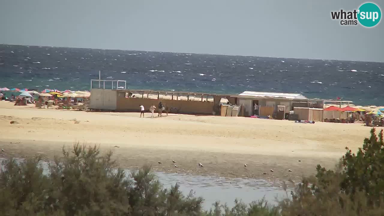 Webcam Chia – Vue en direct de la plage Su Giudeu