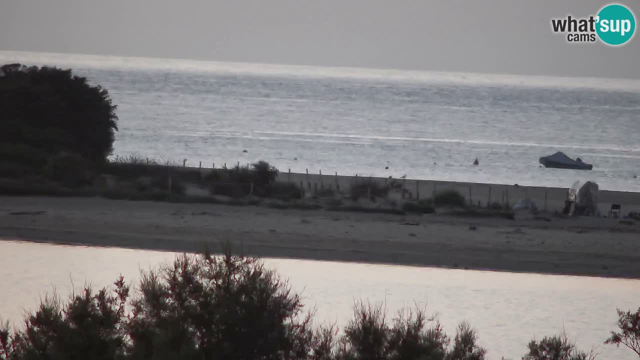 Webcam Chia – Vue en direct de la plage Su Giudeu