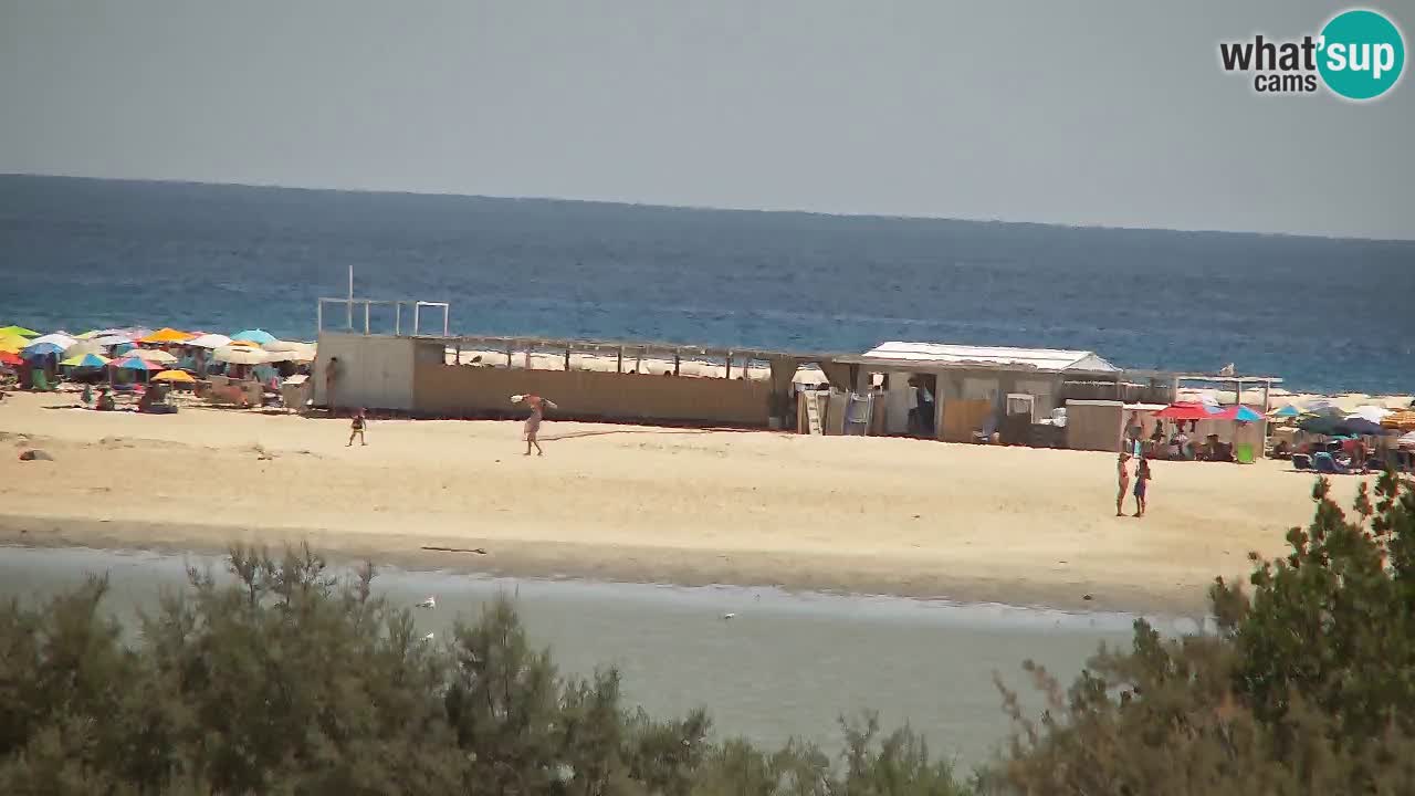 Webcam Chia – Vista en directo de la playa Su Giudeu