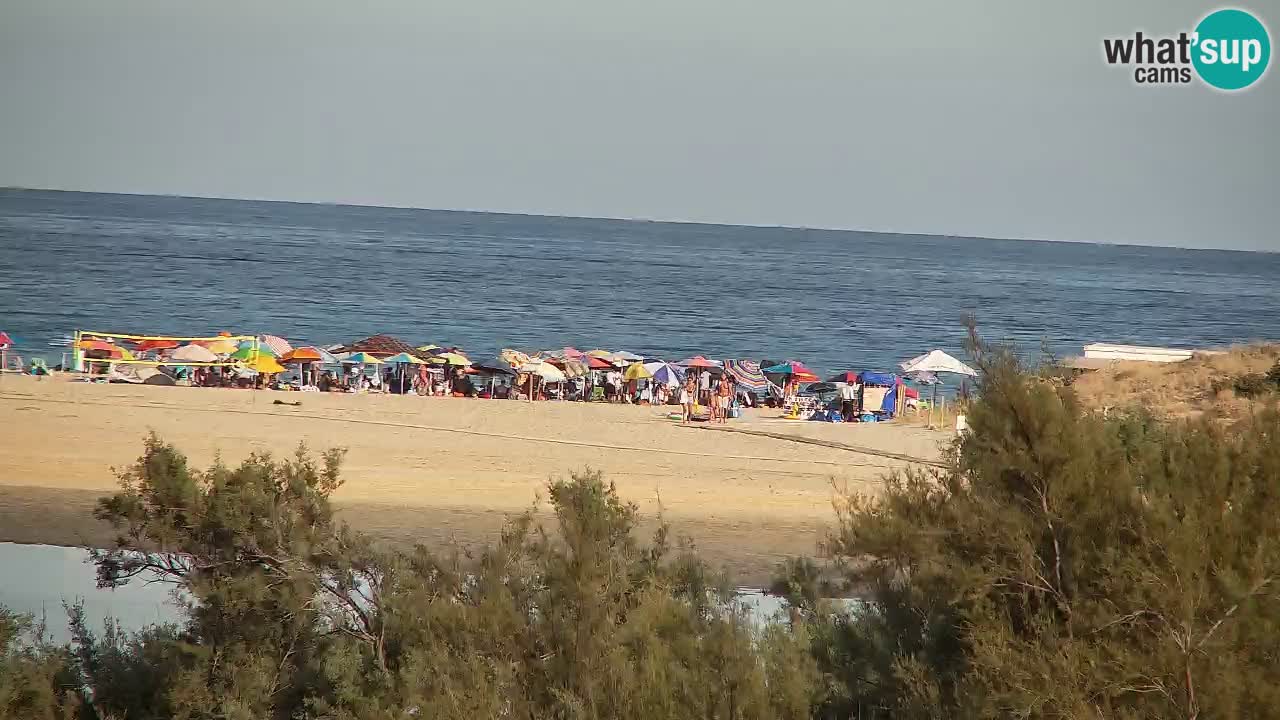 Webcam Chia – Vue en direct de la plage Su Giudeu