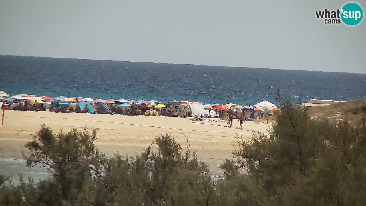 Webcam Chia – Vista en directo de la playa Su Giudeu