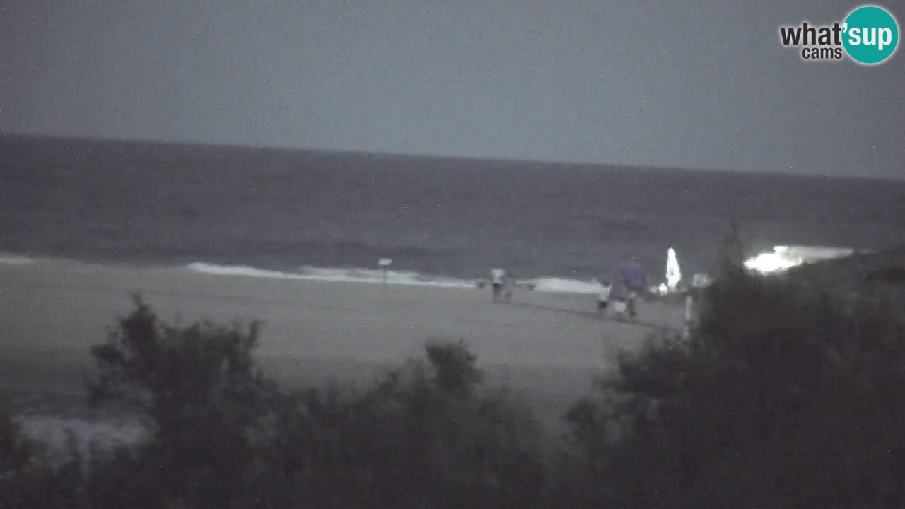 Webcam Chia – Vue en direct de la plage Su Giudeu