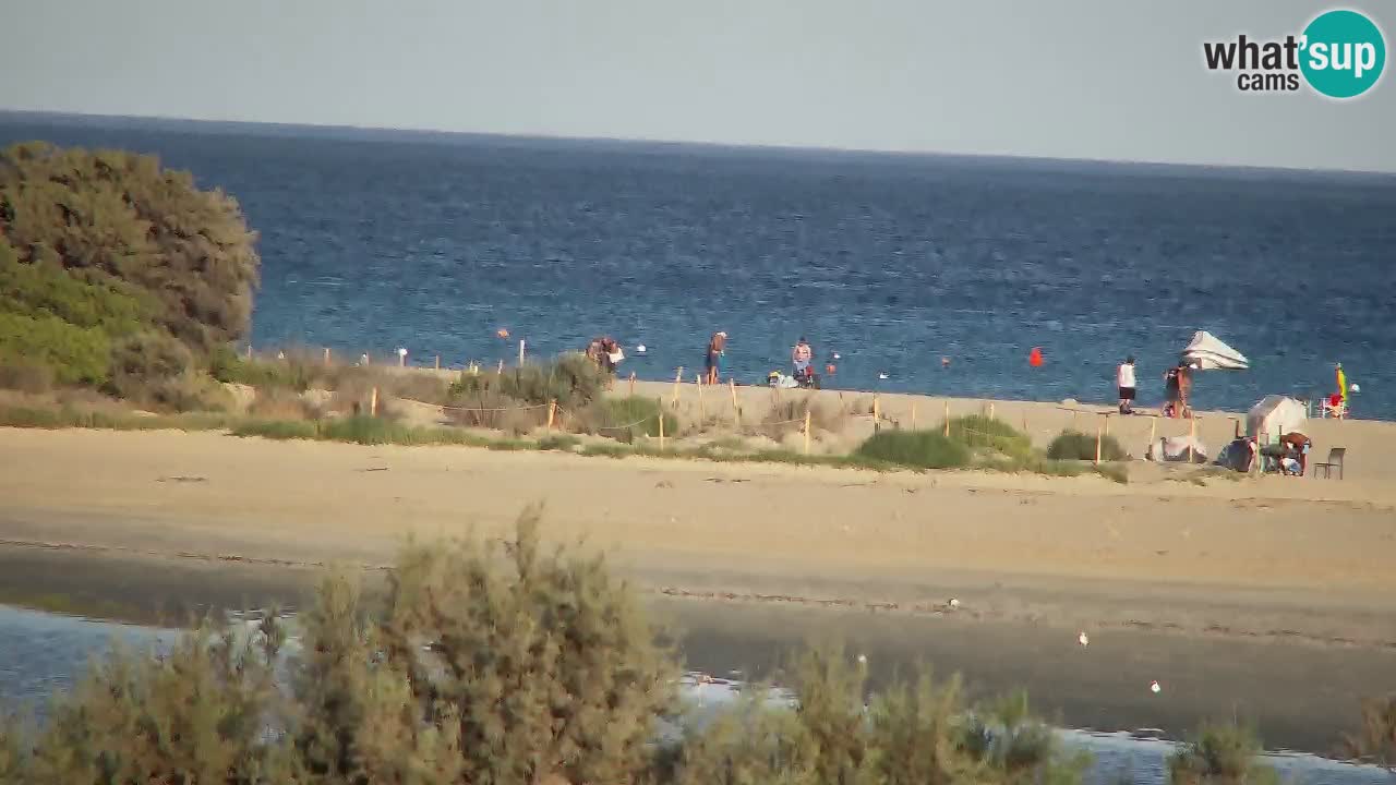 Webcam Chia – Vista en directo de la playa Su Giudeu