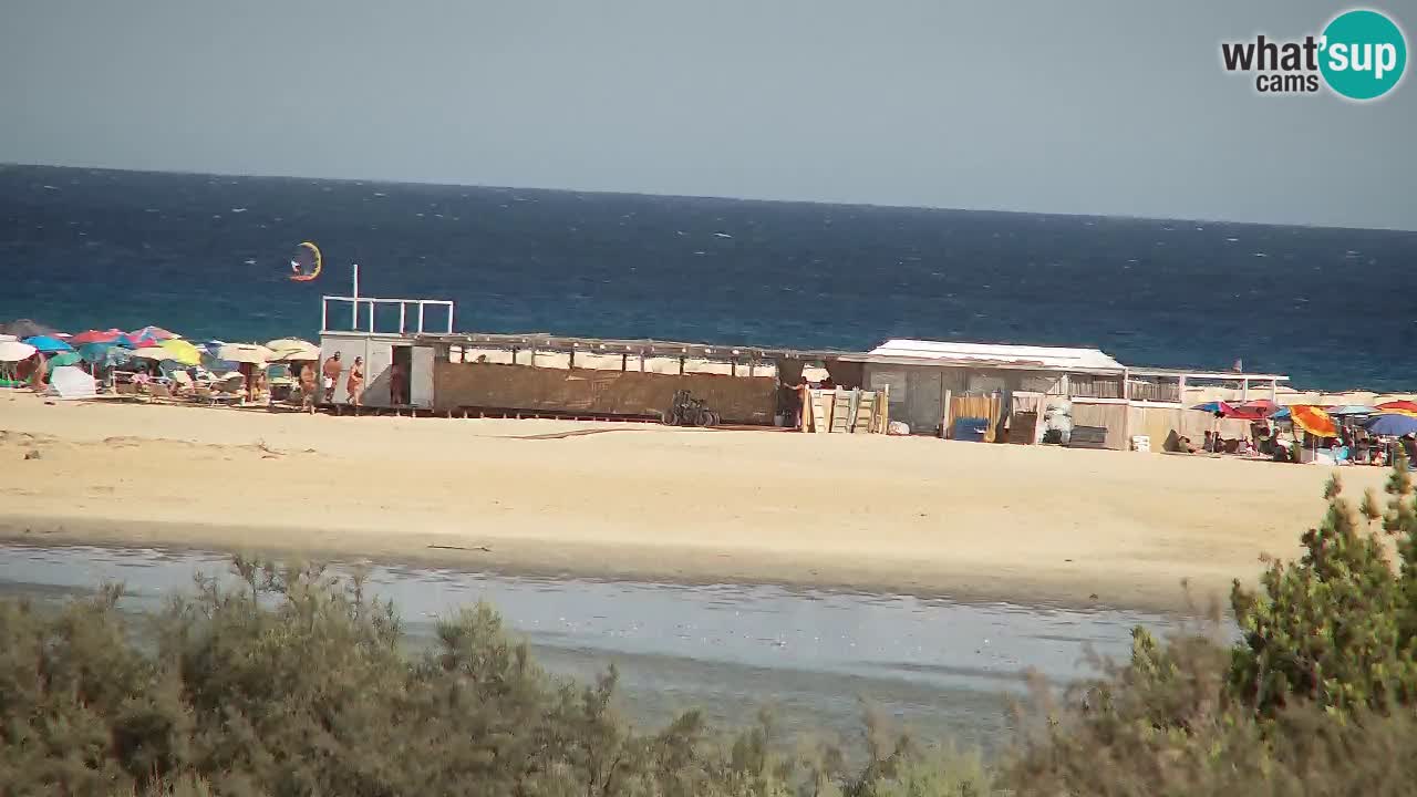 Webcam Chia – Vista en directo de la playa Su Giudeu