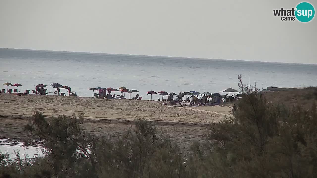 Webcam Chia – Vue en direct de la plage Su Giudeu