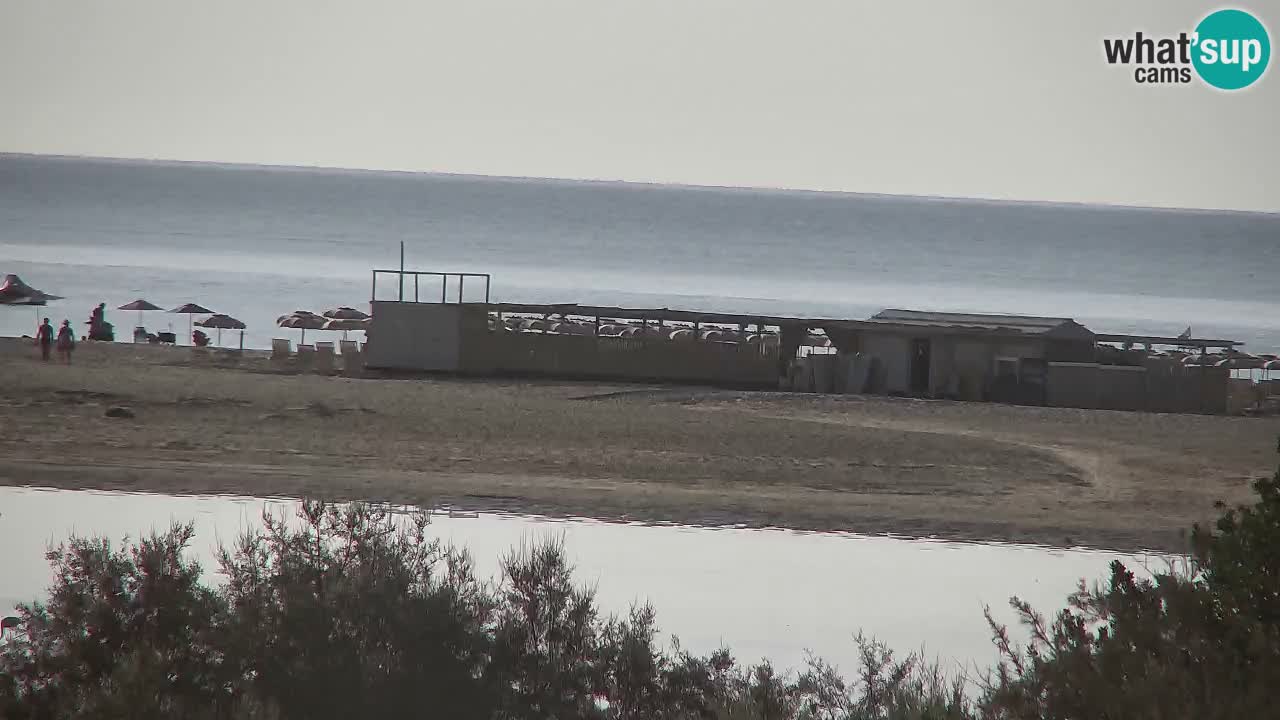 Webcam Chia – Vue en direct de la plage Su Giudeu