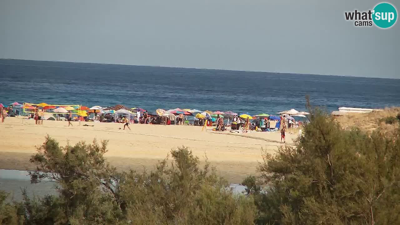 Webcam Chia – Vista en directo de la playa Su Giudeu