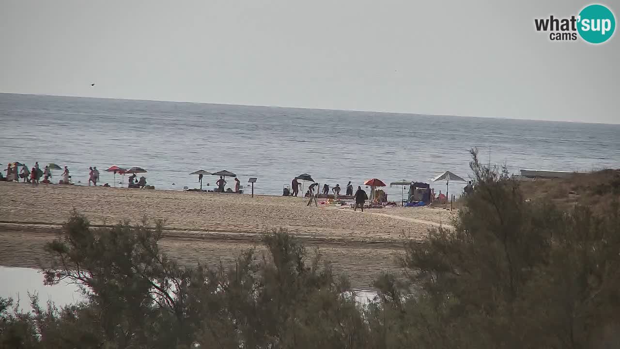 Webcam Chia – Vue en direct de la plage Su Giudeu