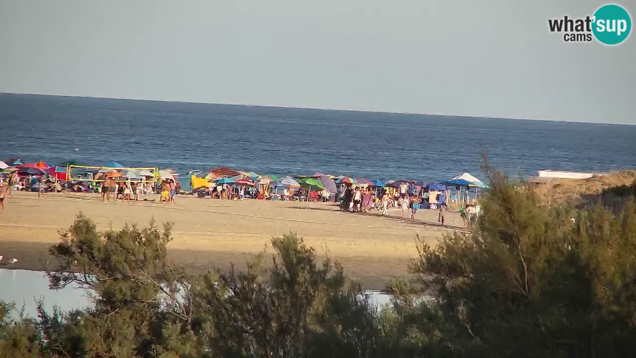 Webcam Chia – Vue en direct de la plage Su Giudeu