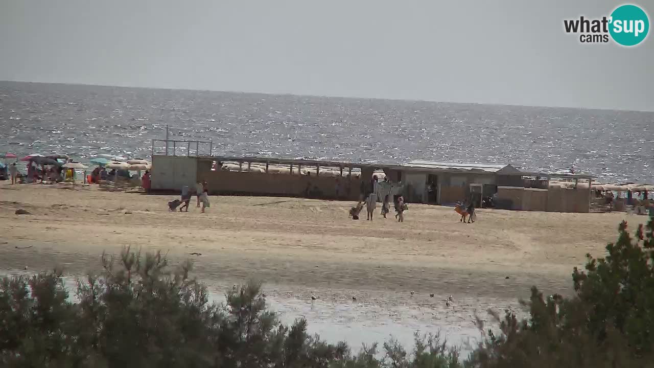 Spletna kamera Chia – Pogled v živo na plažo Su Giudeu
