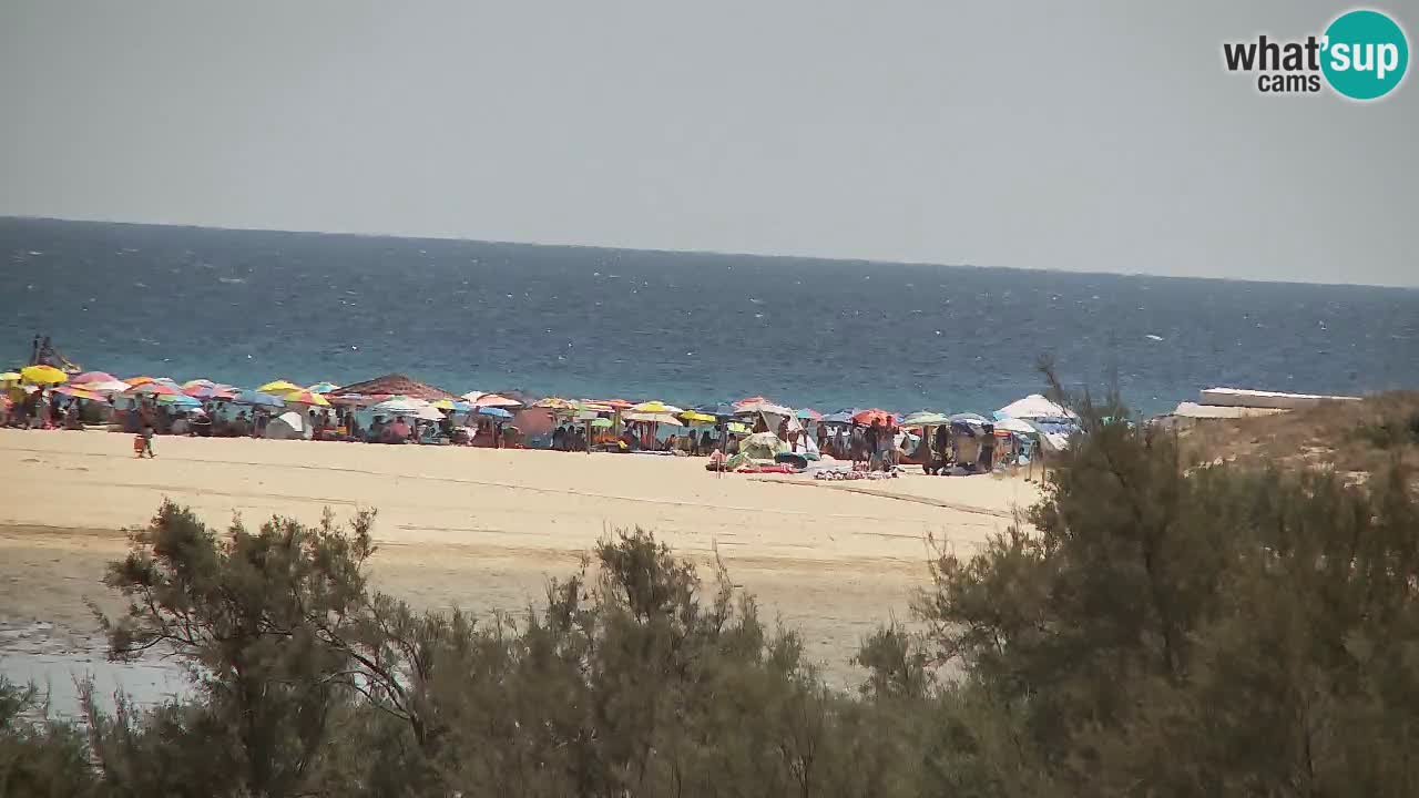 Webcam Chia – Vue en direct de la plage Su Giudeu