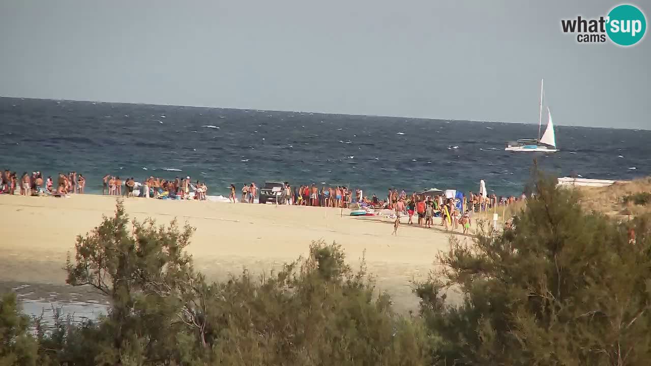 Webcam Chia – Vue en direct de la plage Su Giudeu