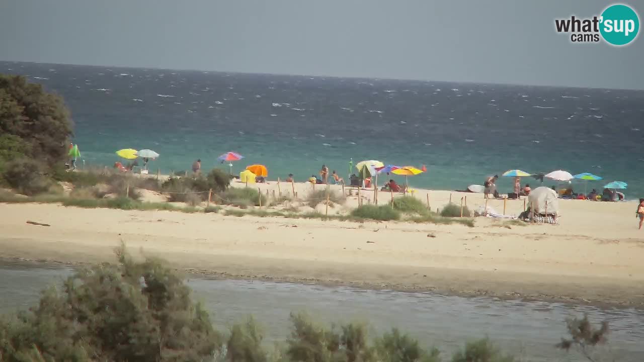 Webcam Chia – Vista en directo de la playa Su Giudeu