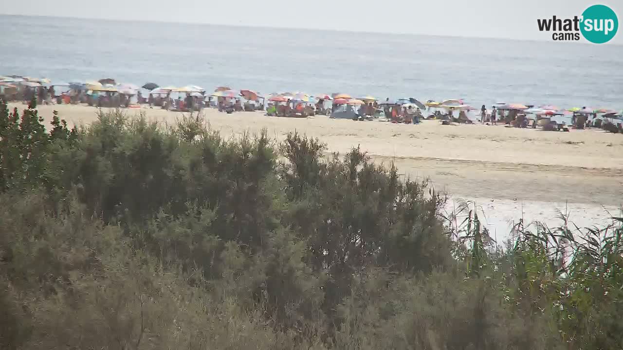 Webcam Chia – Vue en direct de la plage Su Giudeu
