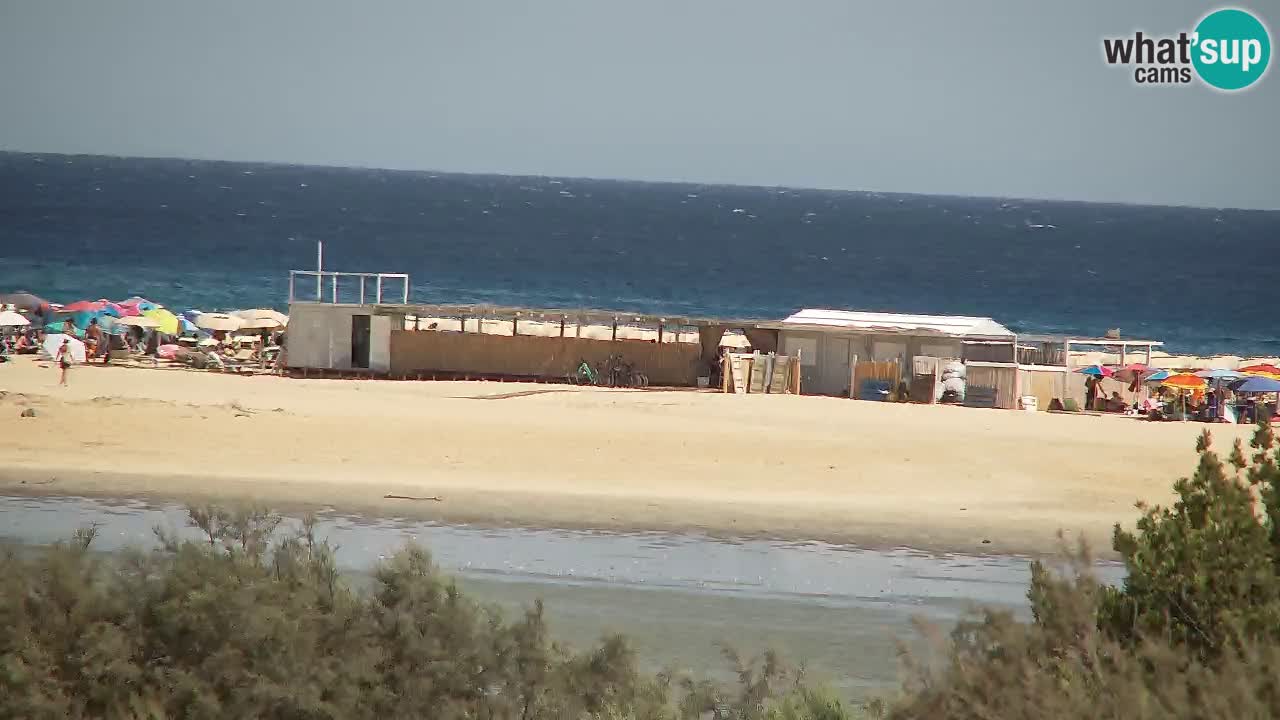 Webcam Chia – Vista en directo de la playa Su Giudeu