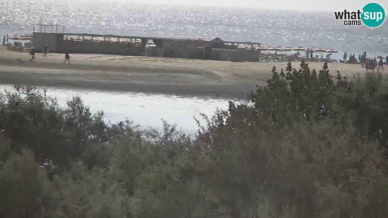 Webcam Chia – Vue en direct de la plage Su Giudeu