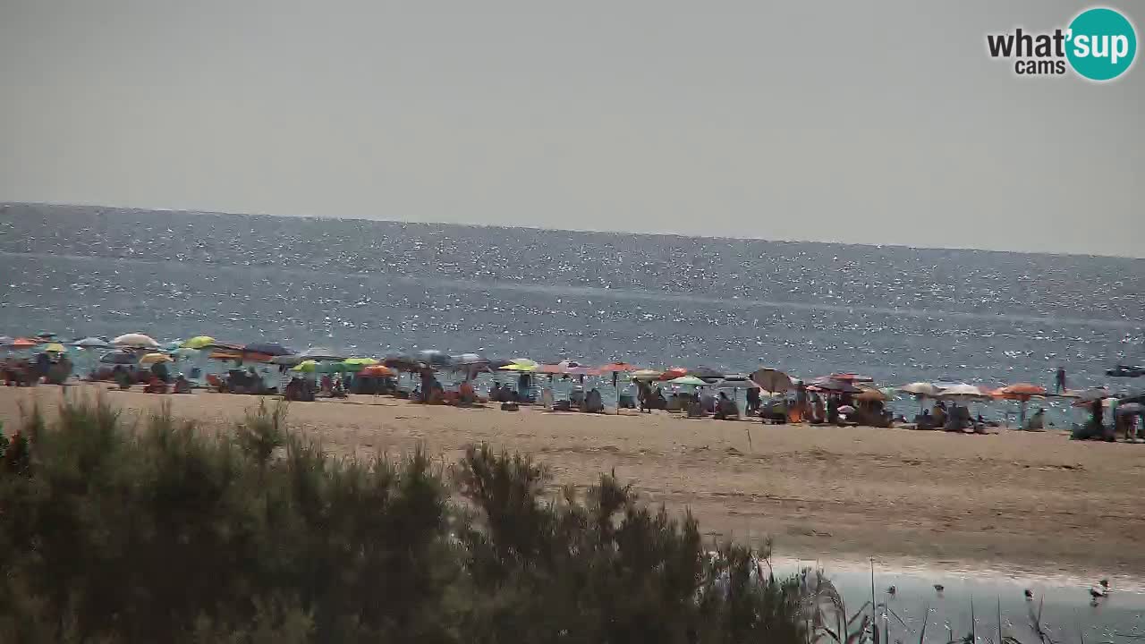 Webcam Chia – Vue en direct de la plage Su Giudeu