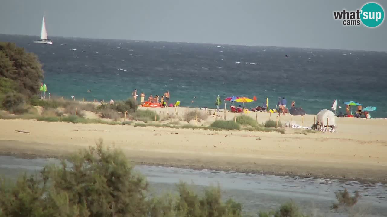 Web kamera Chia – Pogled uživo na plažu Su Giudeu