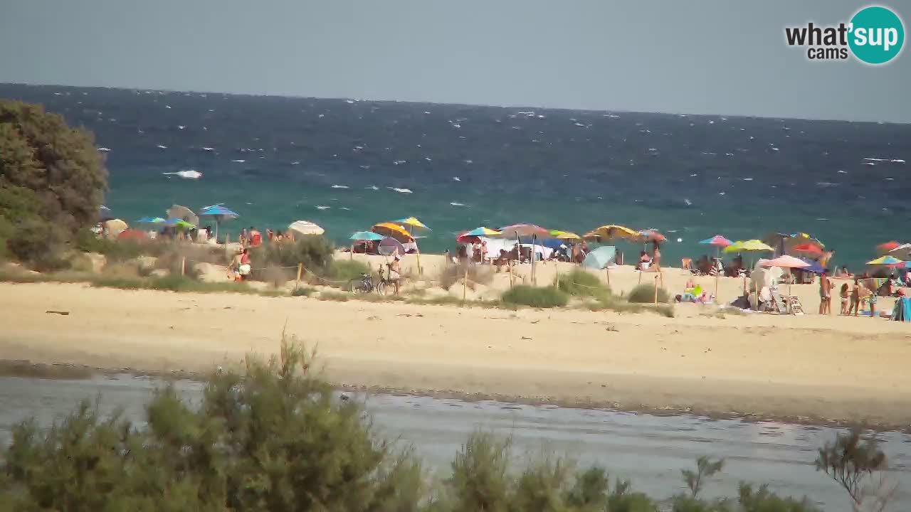 Spletna kamera Chia – Pogled v živo na plažo Su Giudeu