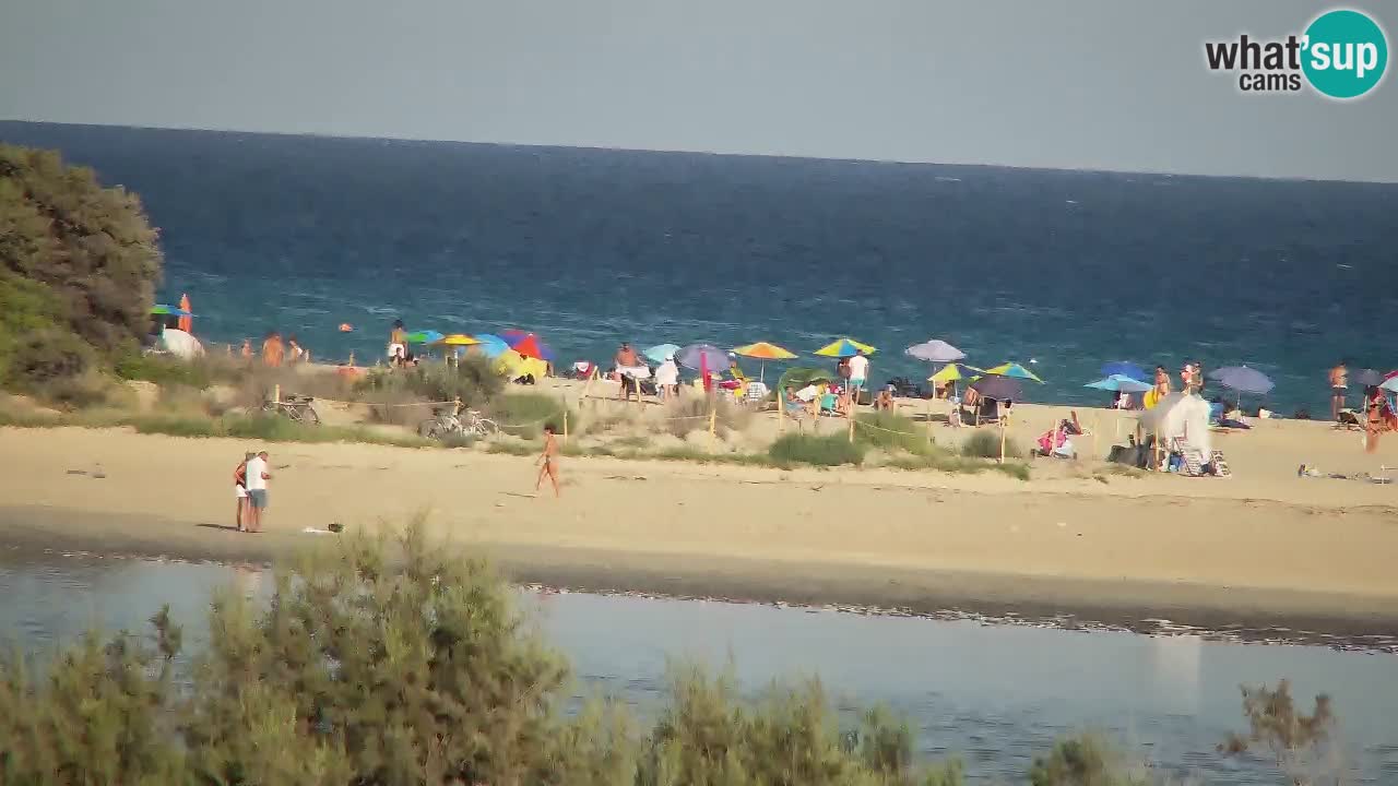 Webcam Chia – Vista en directo de la playa Su Giudeu