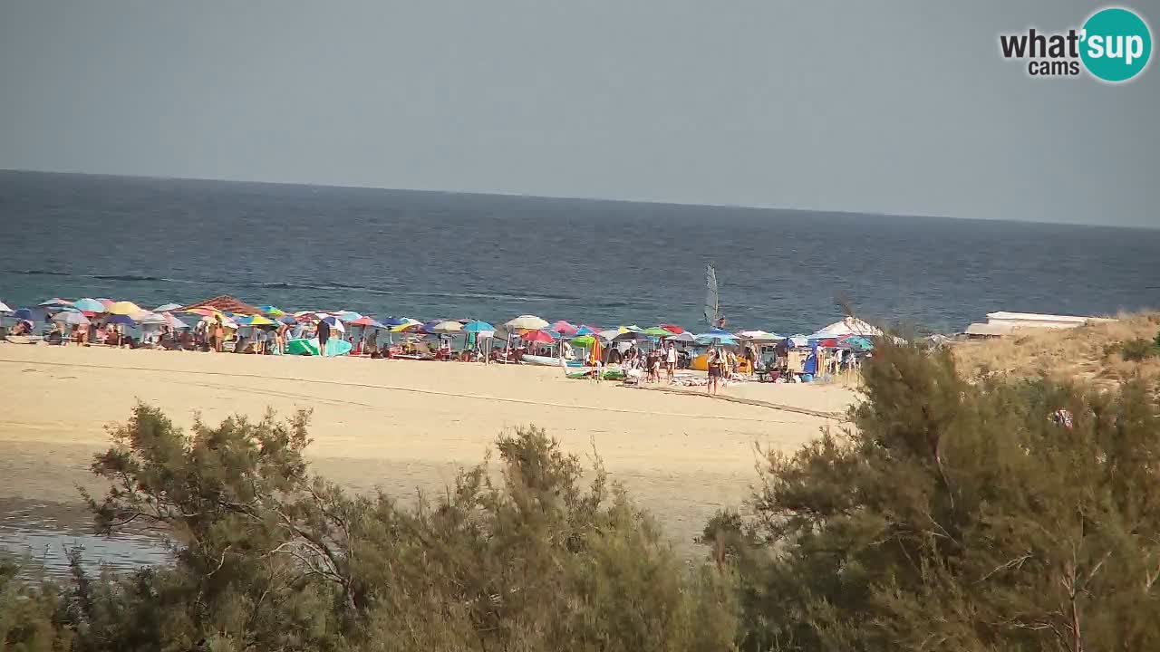 Webcam Chia – Vista en directo de la playa Su Giudeu