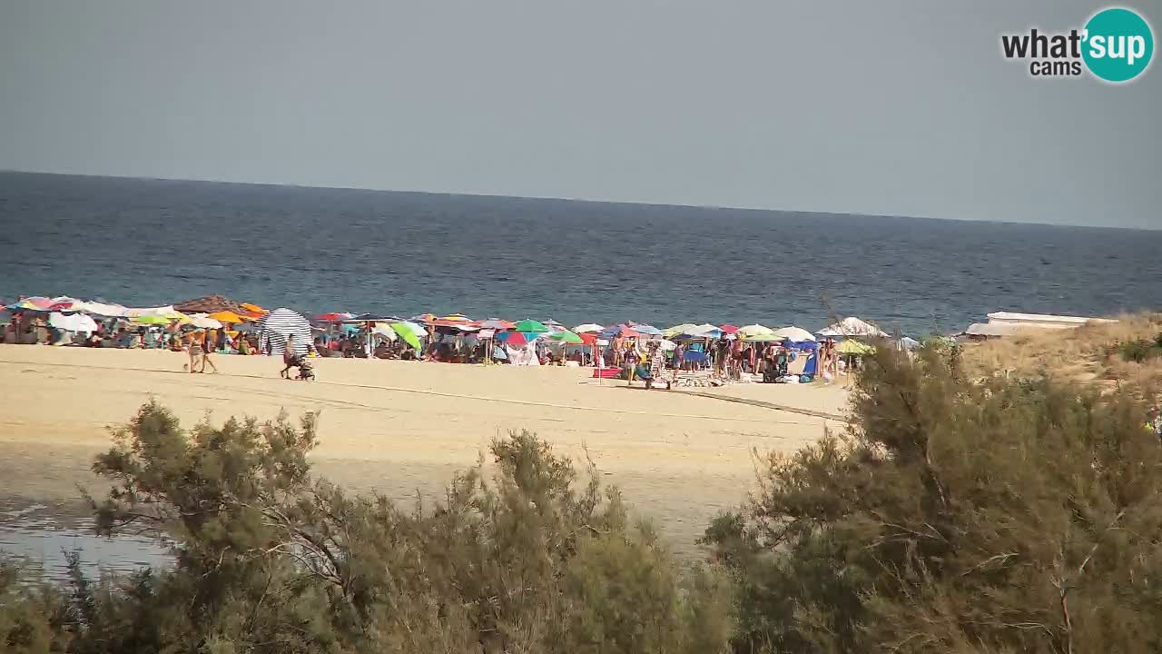 Webcam Chia – Vista en directo de la playa Su Giudeu