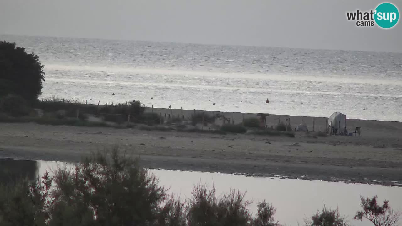 Webcam Chia – Vue en direct de la plage Su Giudeu