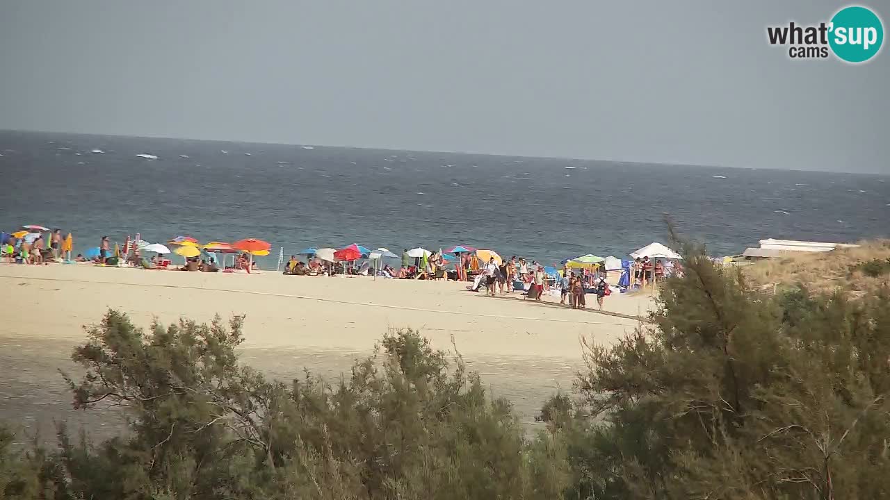 Spletna kamera Chia – Pogled v živo na plažo Su Giudeu