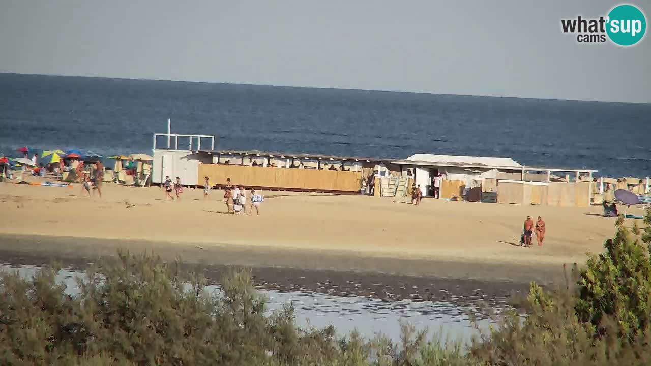 Webcam Chia – Vue en direct de la plage Su Giudeu