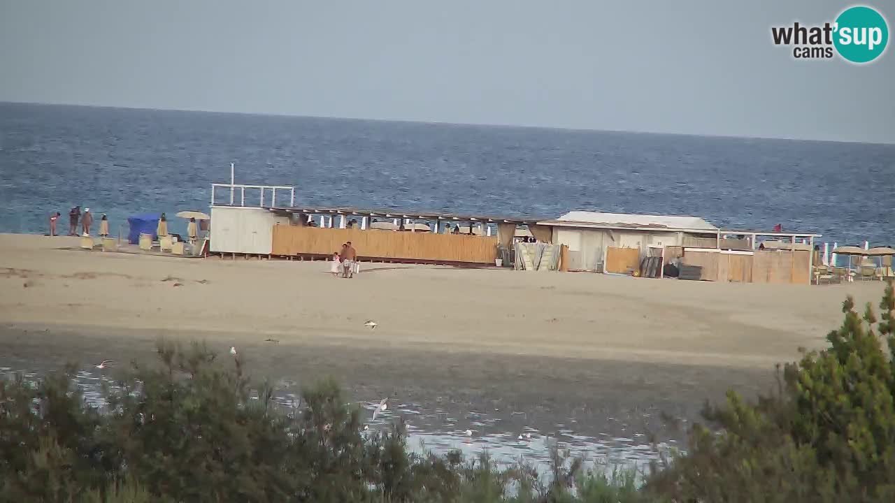 Webcam Chia – Vue en direct de la plage Su Giudeu