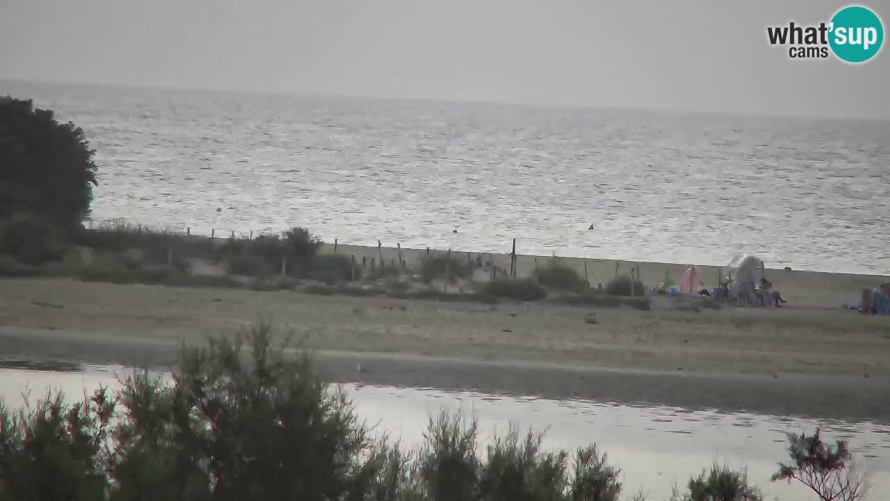 Webcam Chia – Vue en direct de la plage Su Giudeu