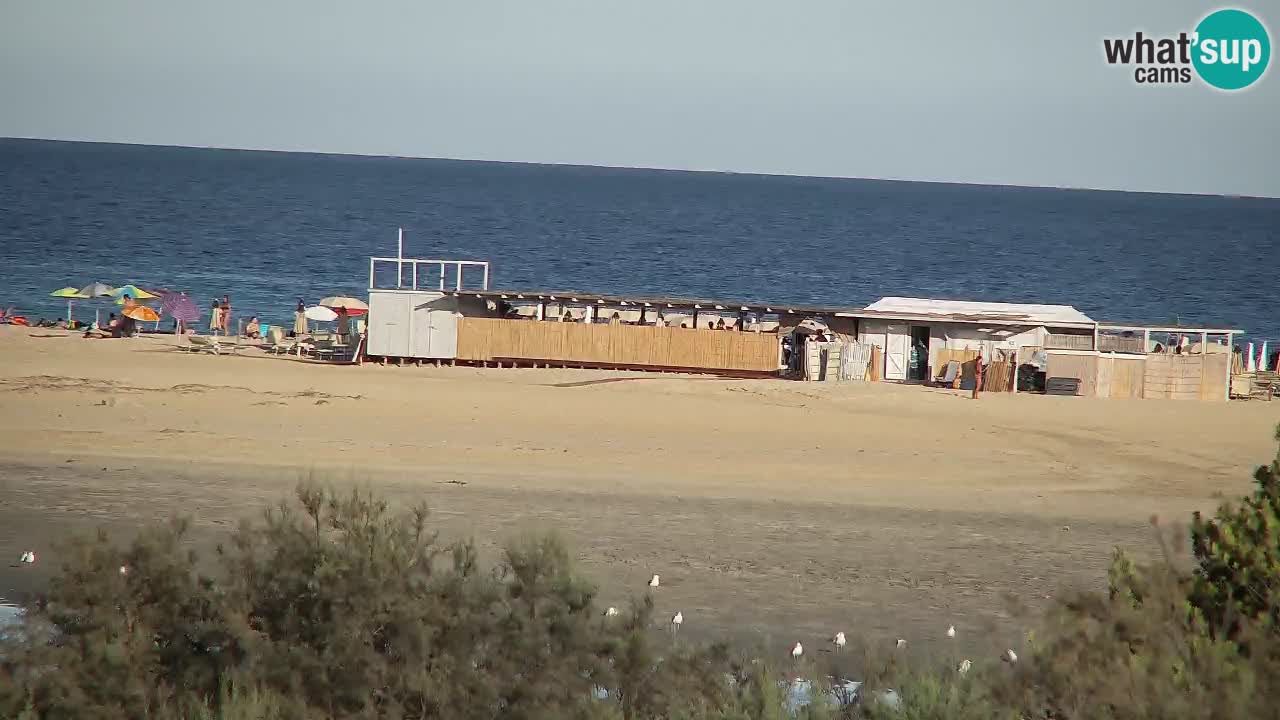 Webcam Chia – Vue en direct de la plage Su Giudeu