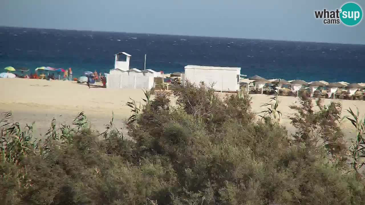 Webcam Chia – Vista en directo de la playa Su Giudeu
