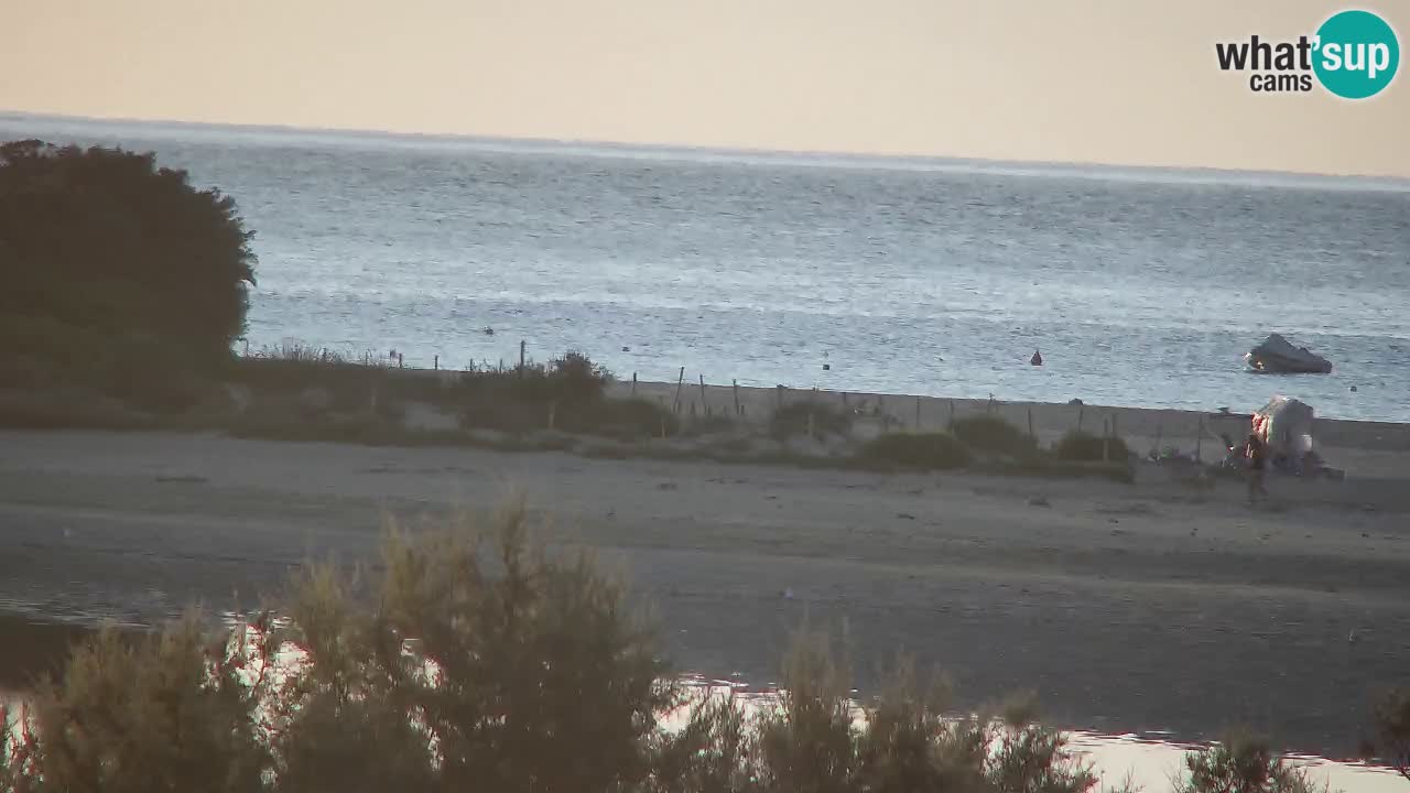 Webcam Chia – Vista en directo de la playa Su Giudeu