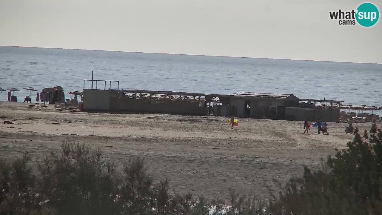 Webcam Chia – Vue en direct de la plage Su Giudeu