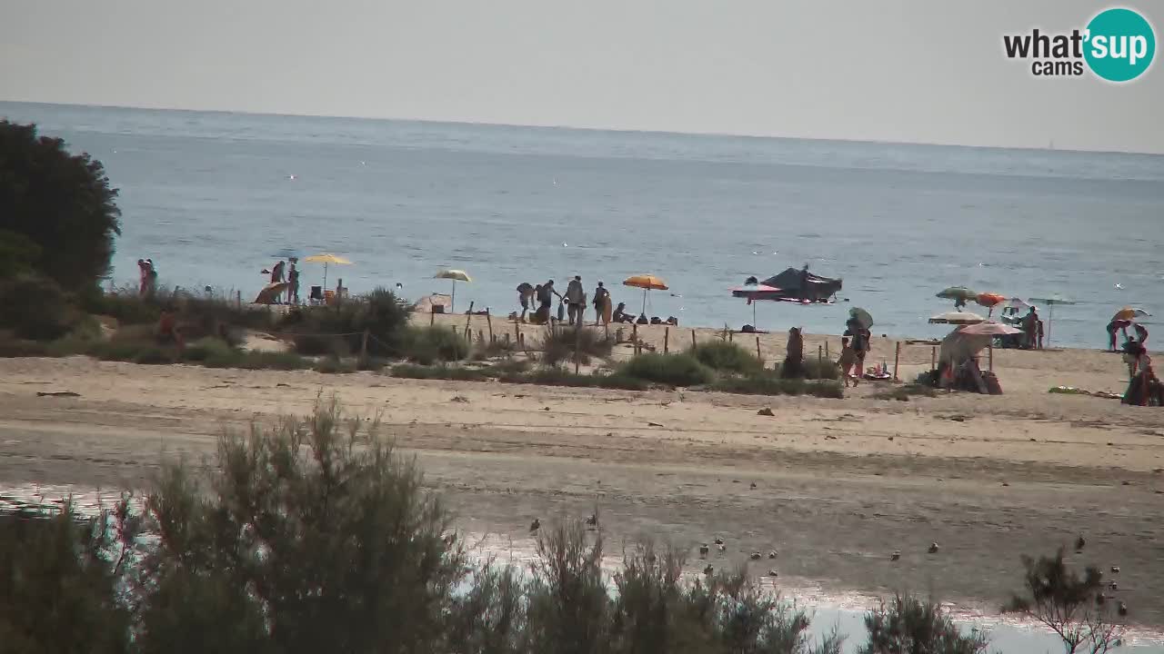 Spletna kamera Chia – Pogled v živo na plažo Su Giudeu