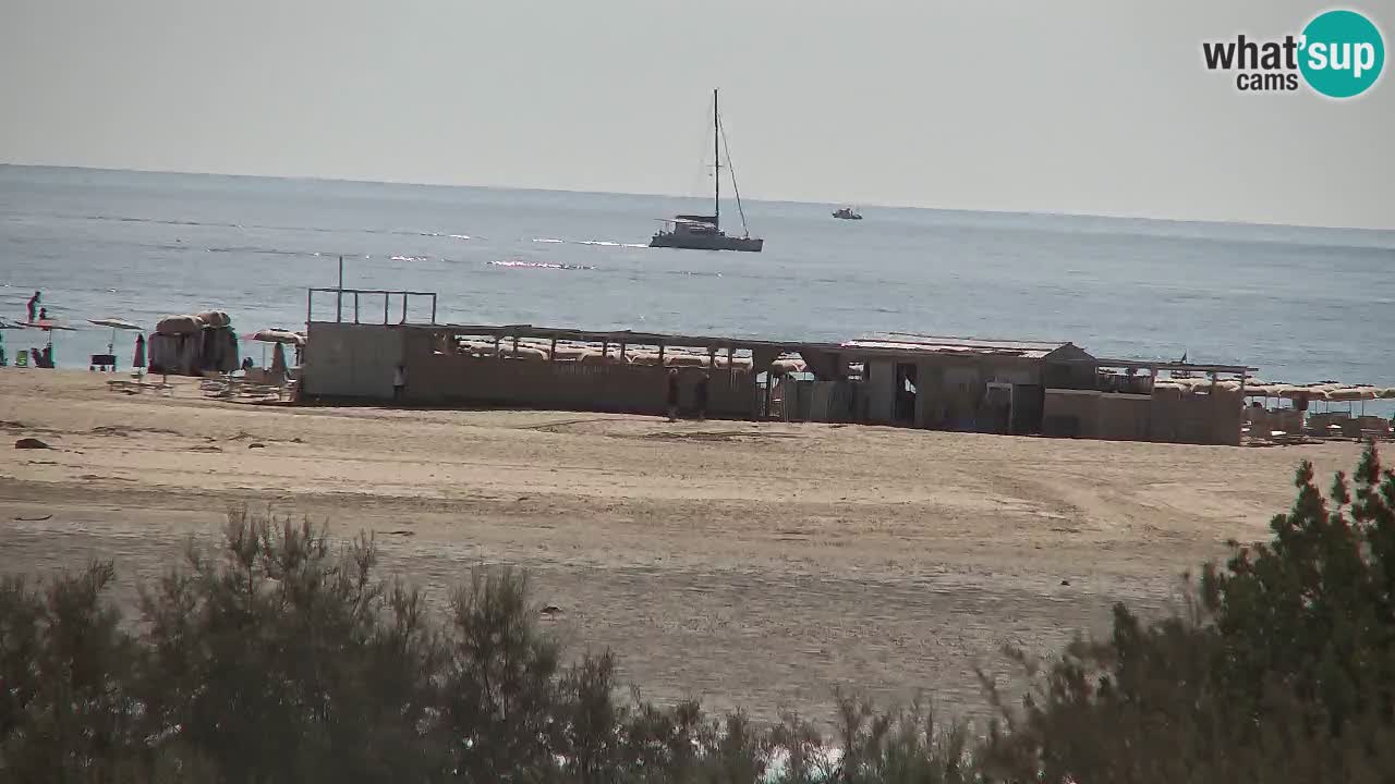 Webcam Chia – Vue en direct de la plage Su Giudeu