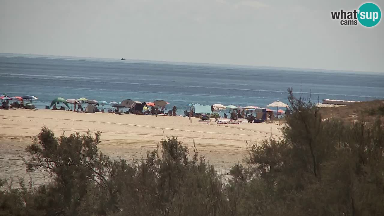 Spletna kamera Chia – Pogled v živo na plažo Su Giudeu