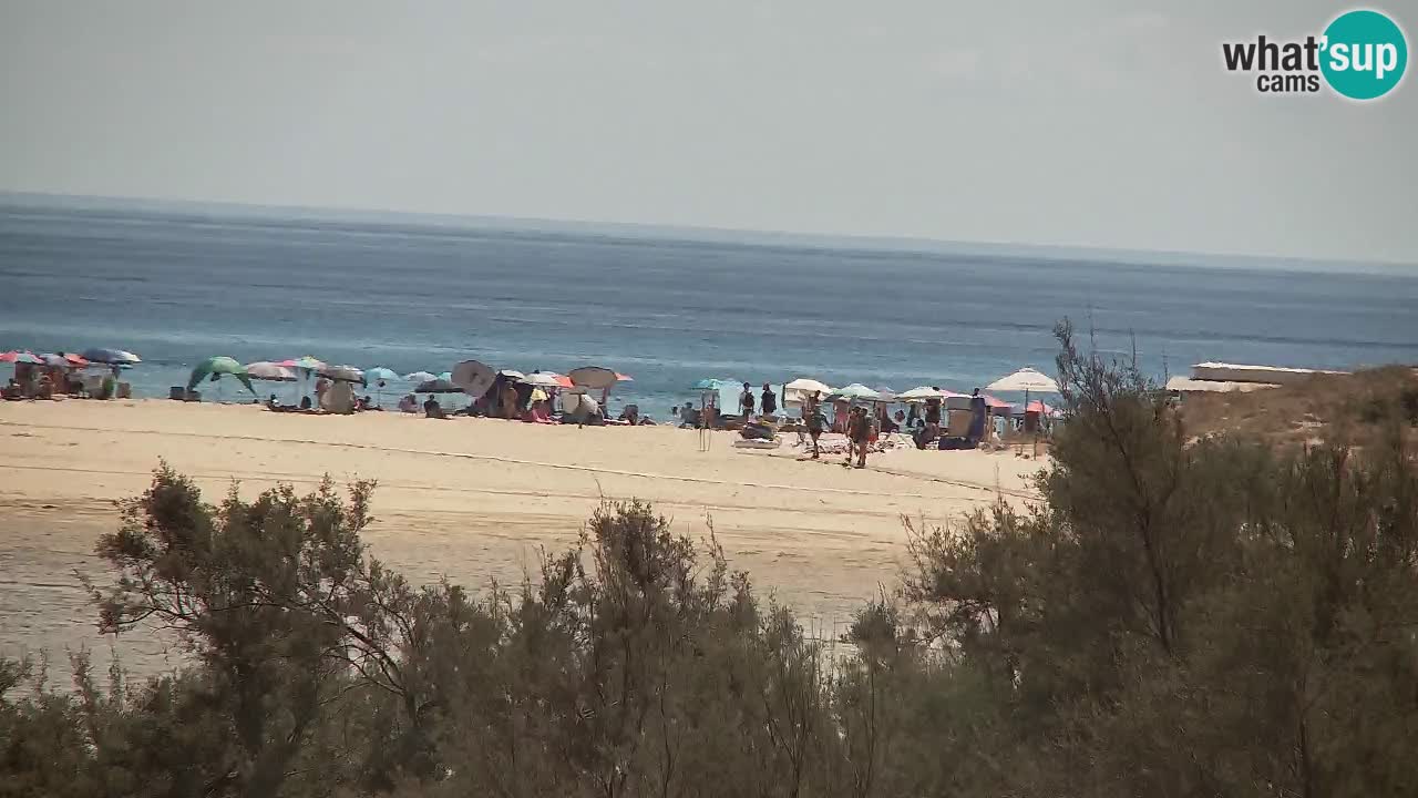 Webcam Chia – Vista en directo de la playa Su Giudeu