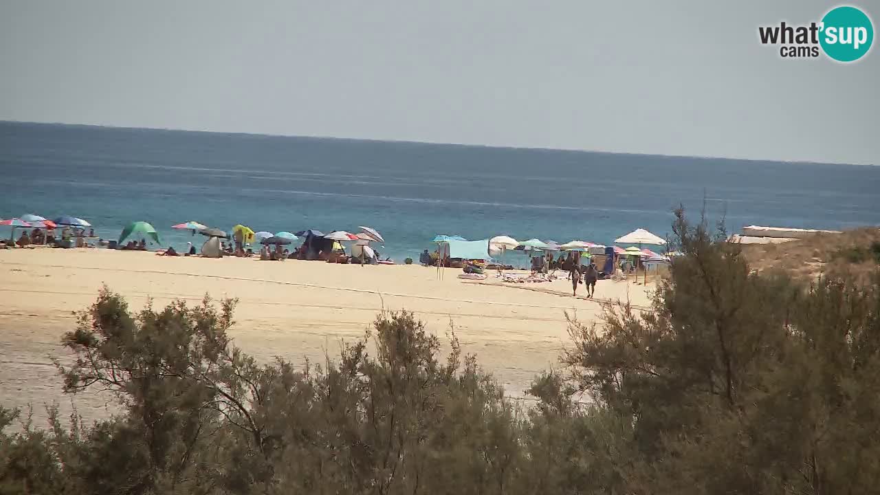 Webcam Chia – Vue en direct de la plage Su Giudeu
