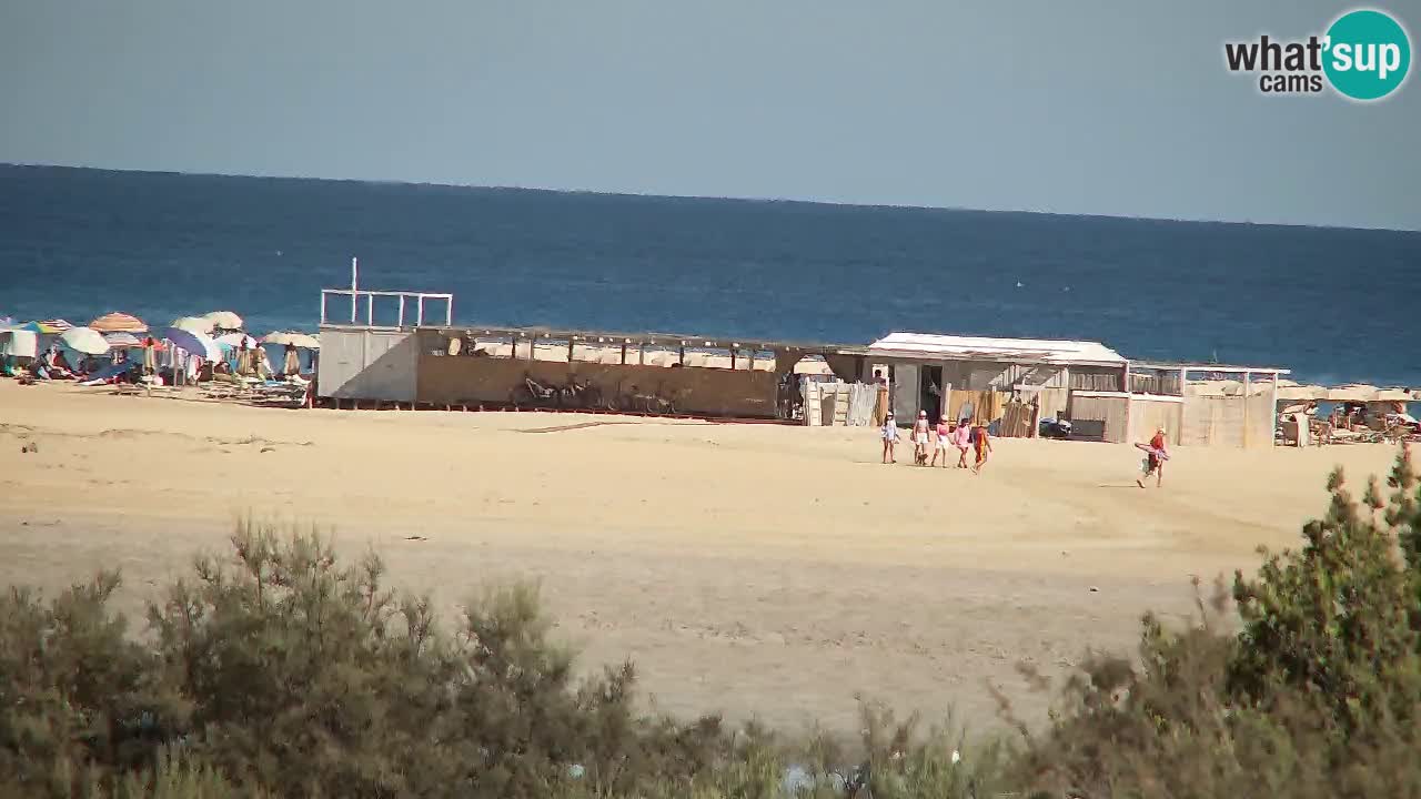 Spletna kamera Chia – Pogled v živo na plažo Su Giudeu